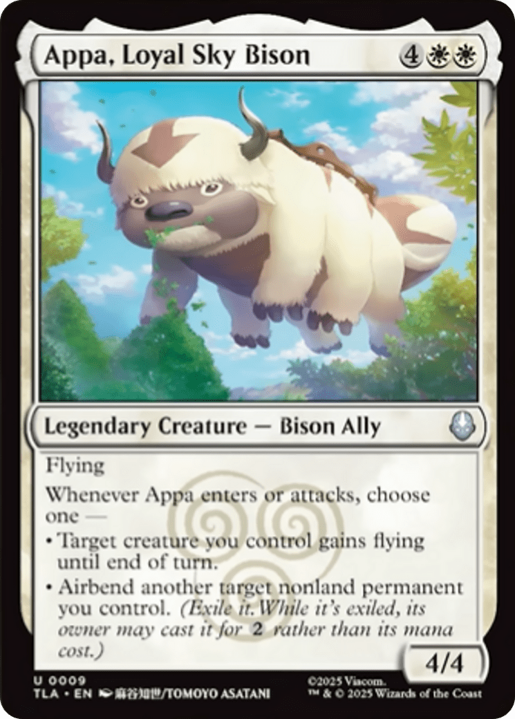 Appa, Loyal Sky Bison [Avatar: The Last Airbender] MTG Single Magic: The Gathering  | Multizone: Comics And Games