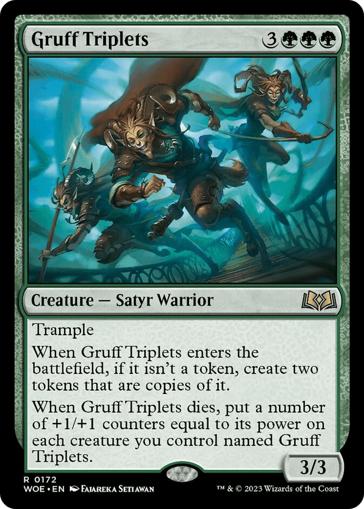 Gruff Triplets [Wilds of Eldraine] MTG Single Magic: The Gathering  | Multizone: Comics And Games