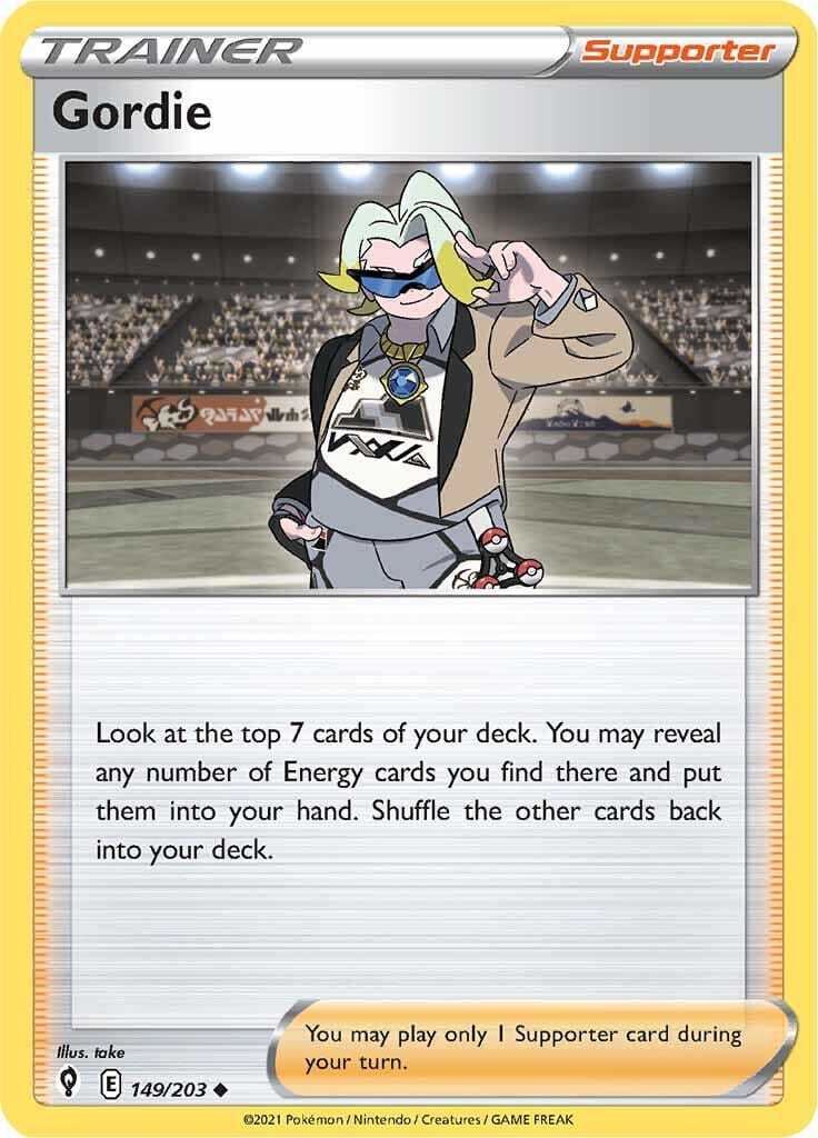 Gordie (149/203) [Sword & Shield: Evolving Skies] Pokemon Single Pokémon  | Multizone: Comics And Games