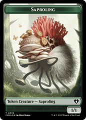 Saproling // Satyr Double-Sided Token [Commander Masters Tokens] MTG Single Magic: The Gathering  | Multizone: Comics And Games
