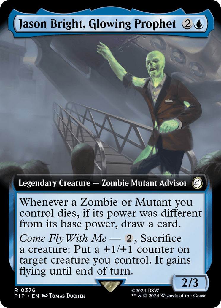 Jason Bright, Glowing Prophet (Extended Art) [Fallout] MTG Single Magic: The Gathering  | Multizone: Comics And Games