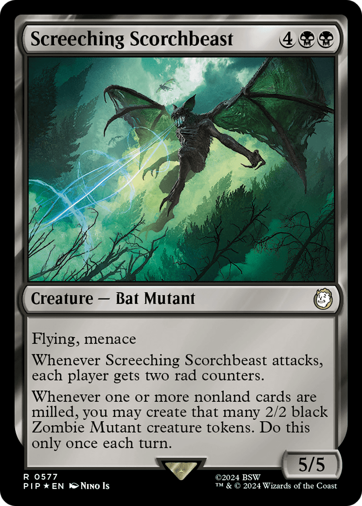Screeching Scorchbeast (Surge Foil) [Fallout] MTG Single Magic: The Gathering  | Multizone: Comics And Games