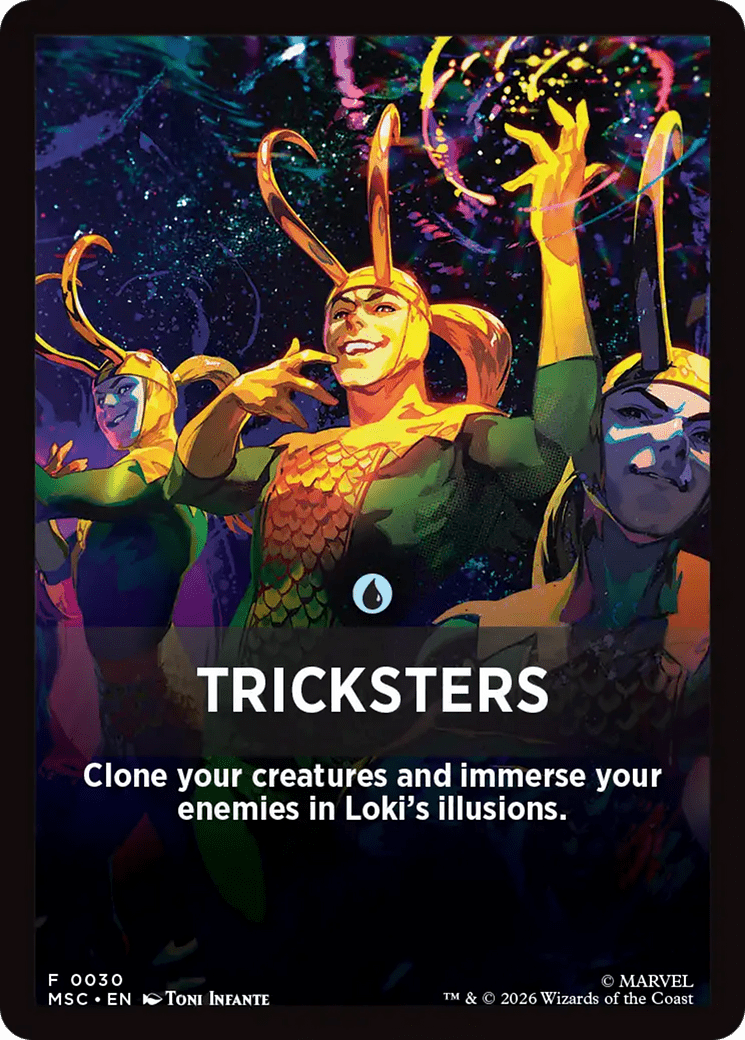 Tricksters Theme Card [Marvel Super Heroes Commander] MTG Single Magic: The Gathering  | Multizone: Comics And Games