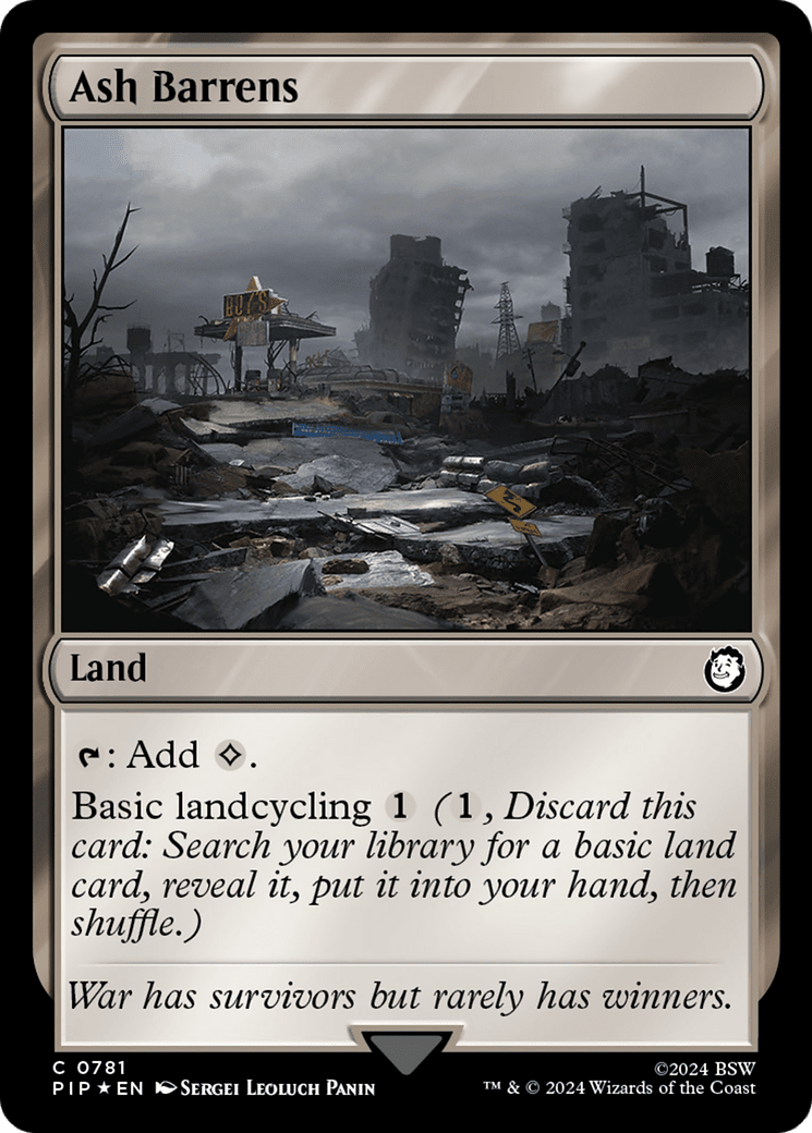 Ash Barrens (Surge Foil) [Fallout] MTG Single Magic: The Gathering  | Multizone: Comics And Games