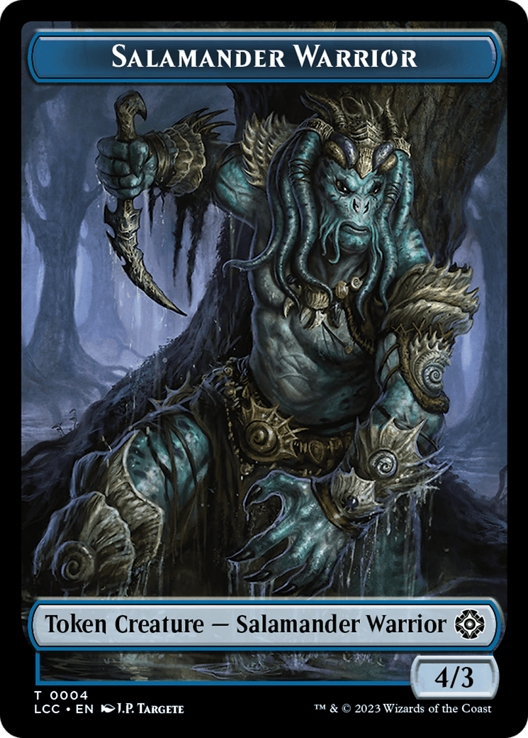 Salamander Warrior // Treasure Double-Sided Token [The Lost Caverns of Ixalan Commander Tokens] MTG Single Magic: The Gathering  | Multizone: Comics And Games