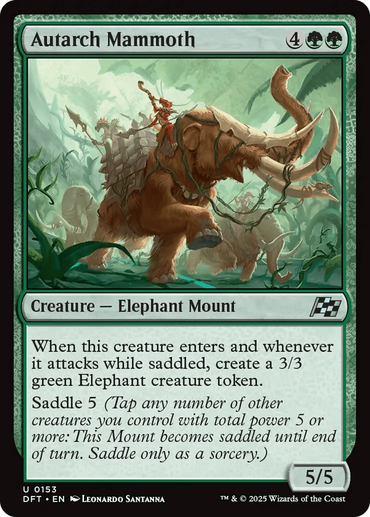 Autarch Mammoth [Aetherdrift] MTG Single Magic: The Gathering  | Multizone: Comics And Games