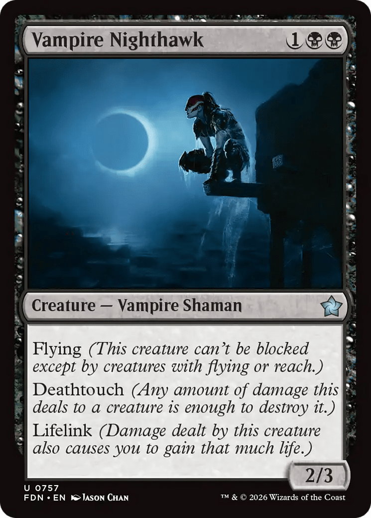 Vampire Nighthawk (0757) [Foundations] MTG Single Magic: The Gathering  | Multizone: Comics And Games