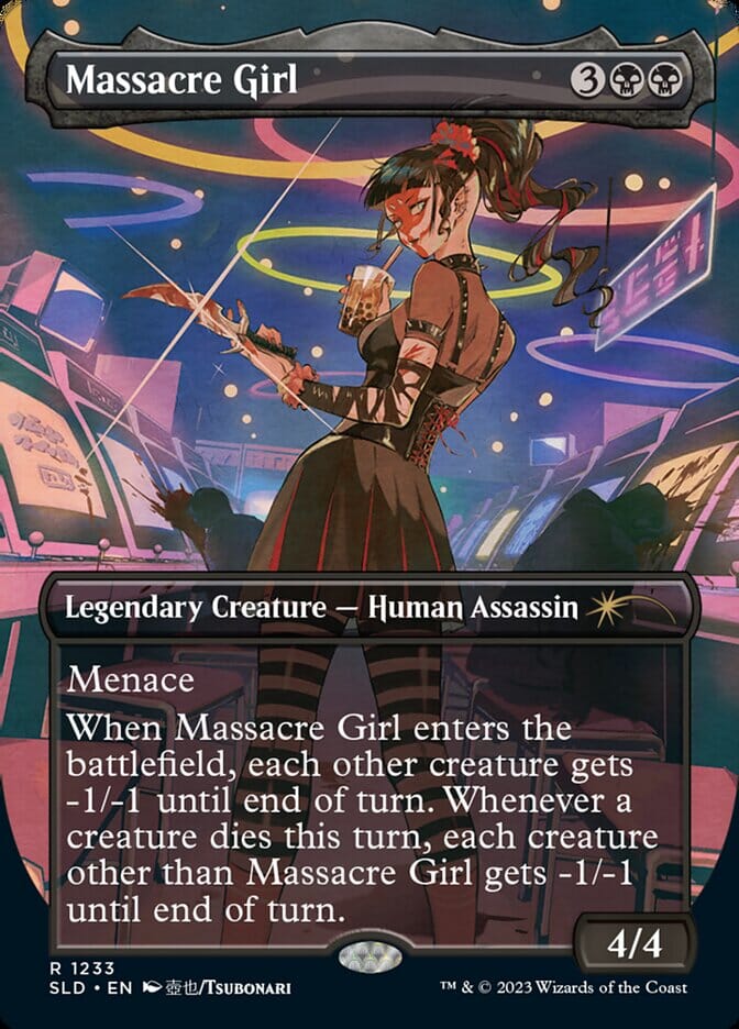 Massacre Girl (Borderless) [Secret Lair Drop Series] MTG Single Magic: The Gathering  | Multizone: Comics And Games