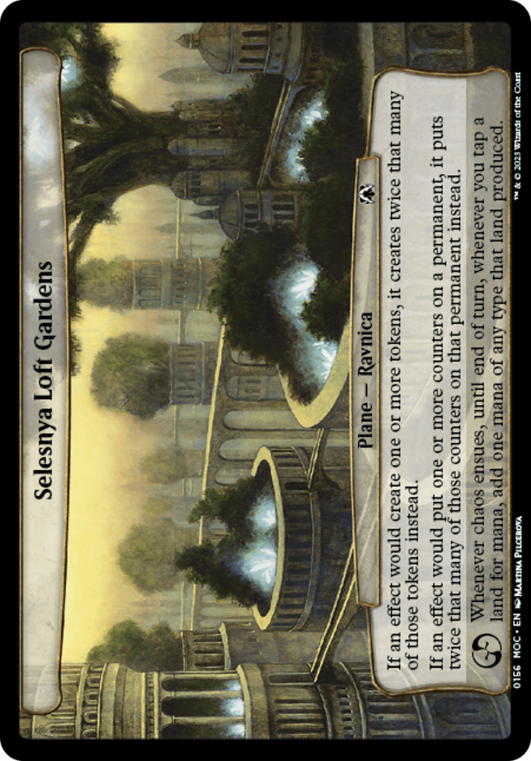 Selesnya Loft Gardens [March of the Machine Commander] MTG Single Magic: The Gathering  | Multizone: Comics And Games