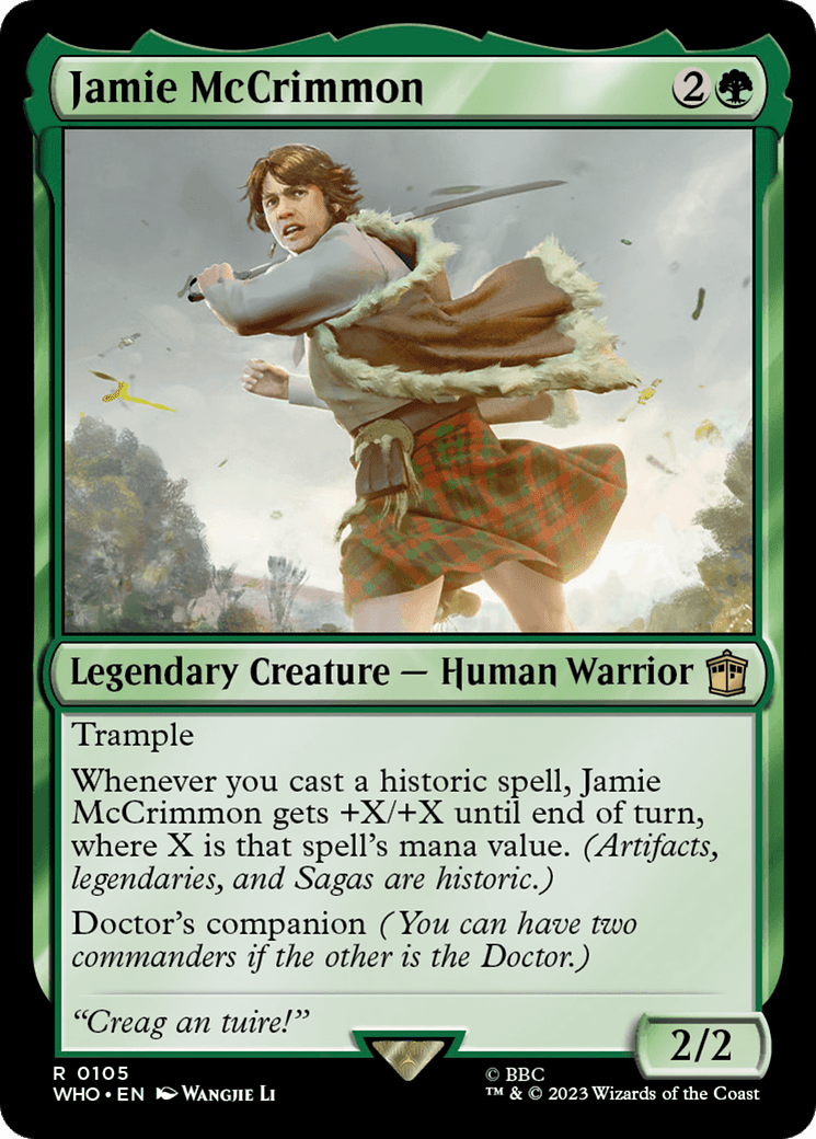 Jamie McCrimmon (Extended Art) [Doctor Who] MTG Single Magic: The Gathering  | Multizone: Comics And Games