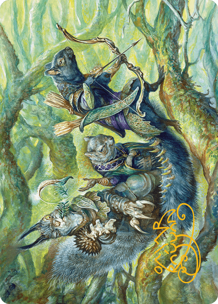 The Odd Acorn Gang Art Card (Gold-Stamped Signature) [Bloomburrow Art Series] MTG Single Magic: The Gathering  | Multizone: Comics And Games