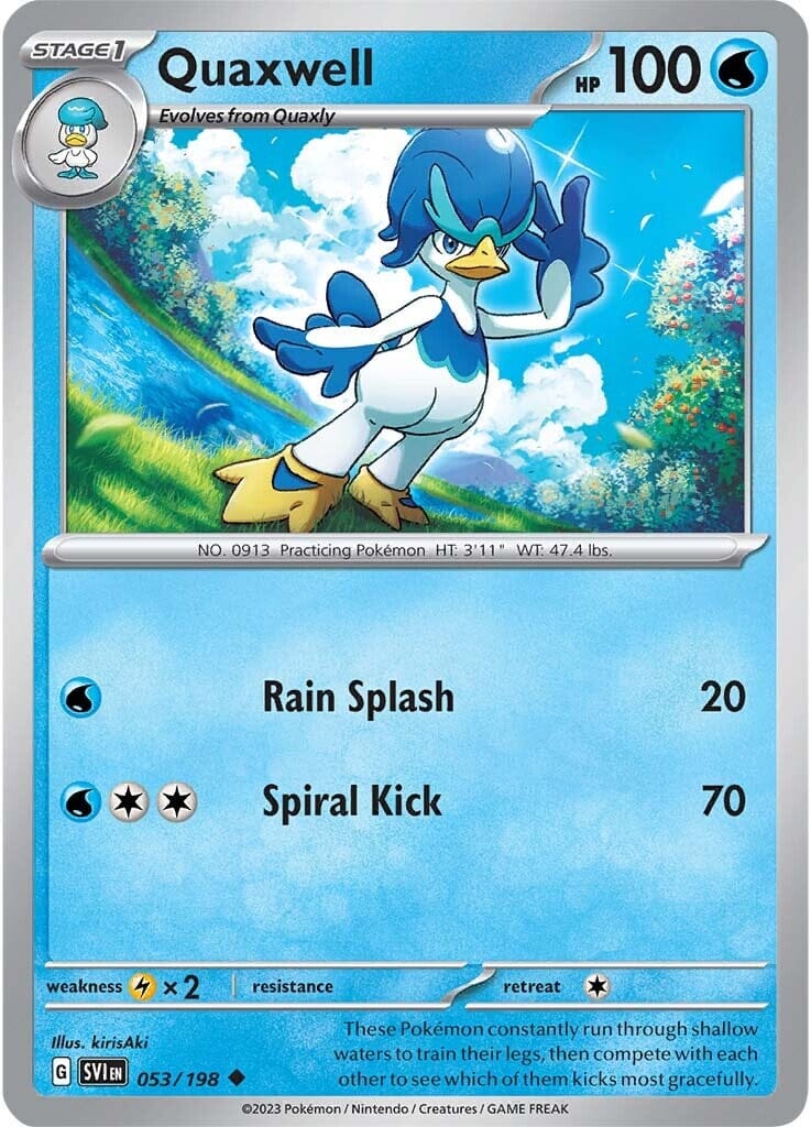 Quaxwell (053/198) [Scarlet & Violet: Base Set] Pokemon Single Pokémon  | Multizone: Comics And Games