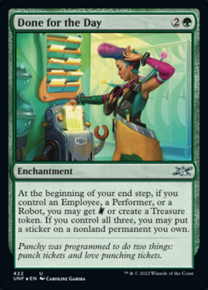 Done for the Day (Galaxy Foil) [Unfinity] MTG Single Magic: The Gathering  | Multizone: Comics And Games