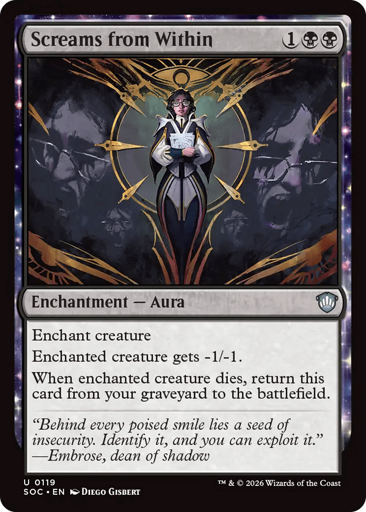 Screams from Within [Secrets of Strixhaven Commander] MTG Single Magic: The Gathering  | Multizone: Comics And Games