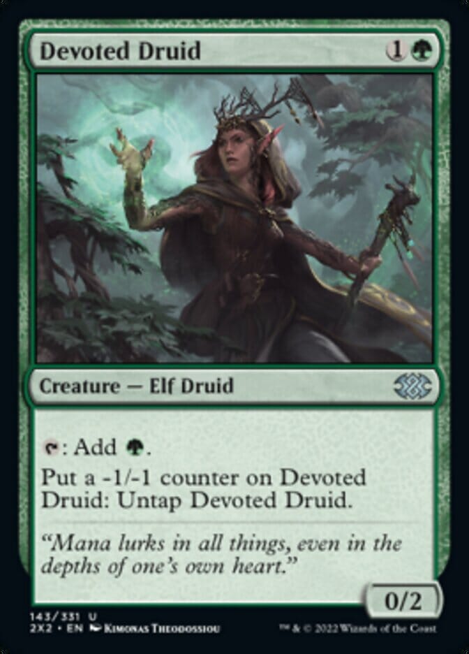 Devoted Druid [Double Masters 2022] MTG Single Magic: The Gathering  | Multizone: Comics And Games