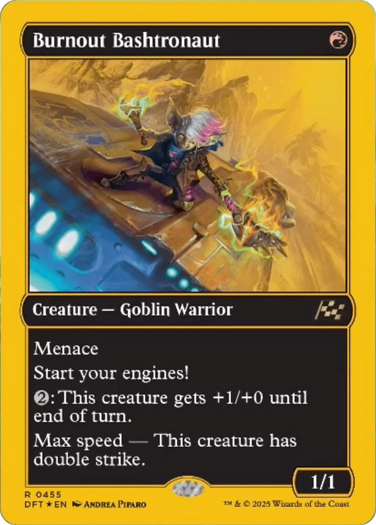Burnout Bashtronaut (First-Place Foil) [Aetherdrift] MTG Single Magic: The Gathering  | Multizone: Comics And Games