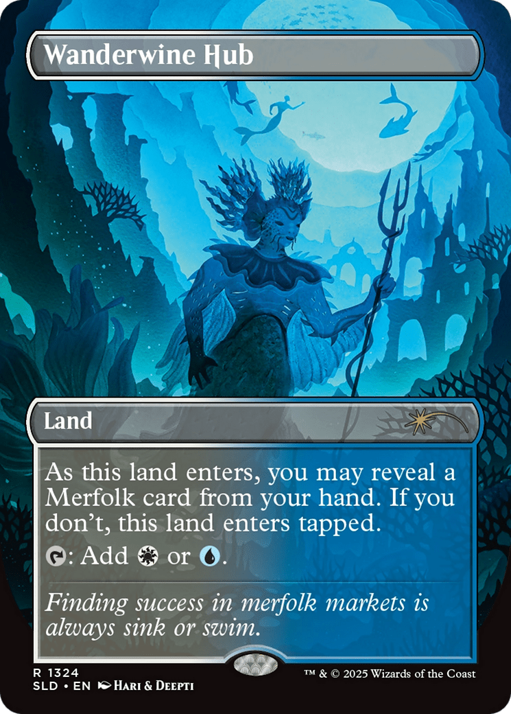 Wanderwine Hub (Rainbow Foil) [Secret Lair Drop Series] MTG Single Magic: The Gathering  | Multizone: Comics And Games