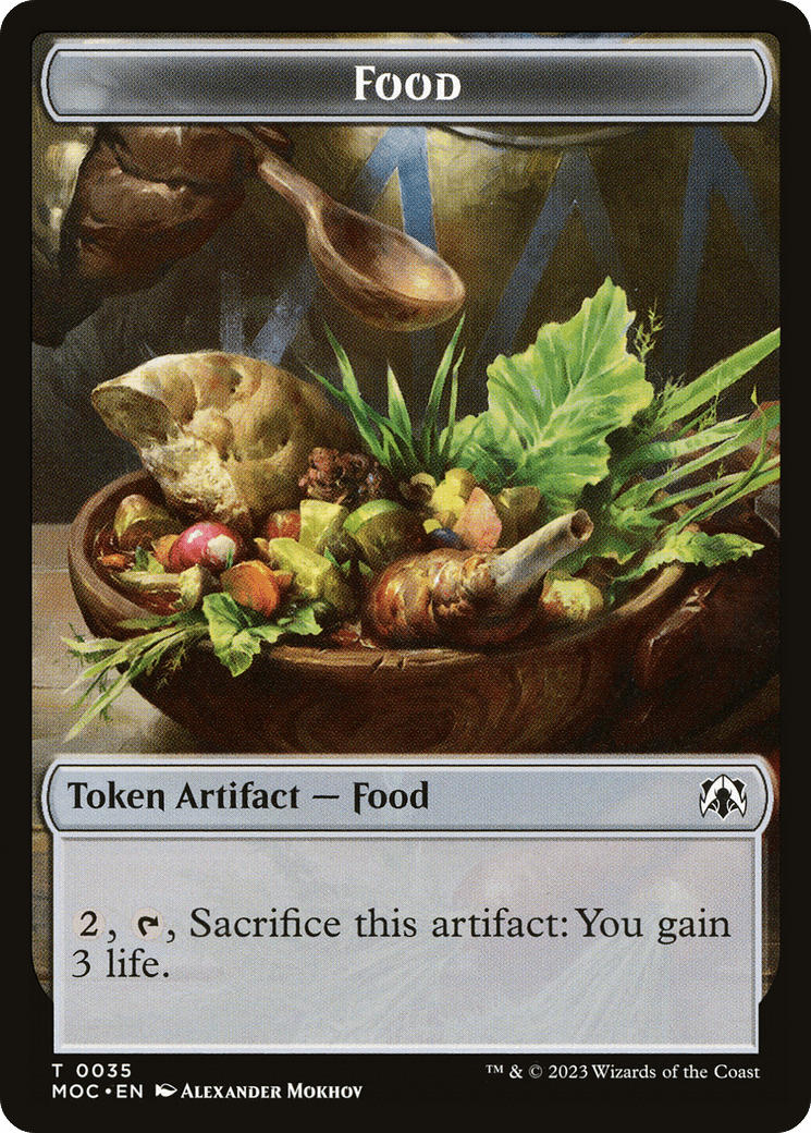 Food Token [March of the Machine Commander Tokens] MTG Single Magic: The Gathering  | Multizone: Comics And Games