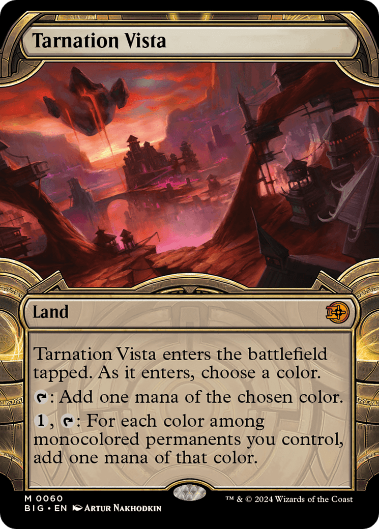 Tarnation Vista (Showcase) [Outlaws of Thunder Junction: The Big Score] MTG Single Magic: The Gathering  | Multizone: Comics And Games