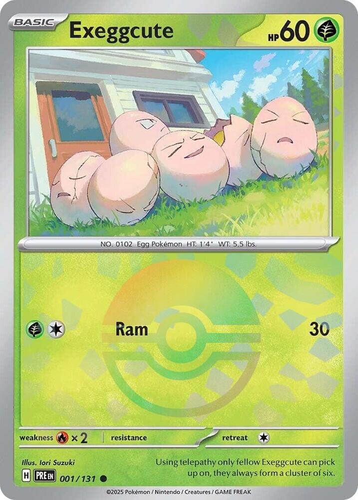 Exeggcute (001/131) (Poke Ball Pattern) [Scarlet & Violet: Prismatic Evolutions] Pokemon Single Pokémon  | Multizone: Comics And Games