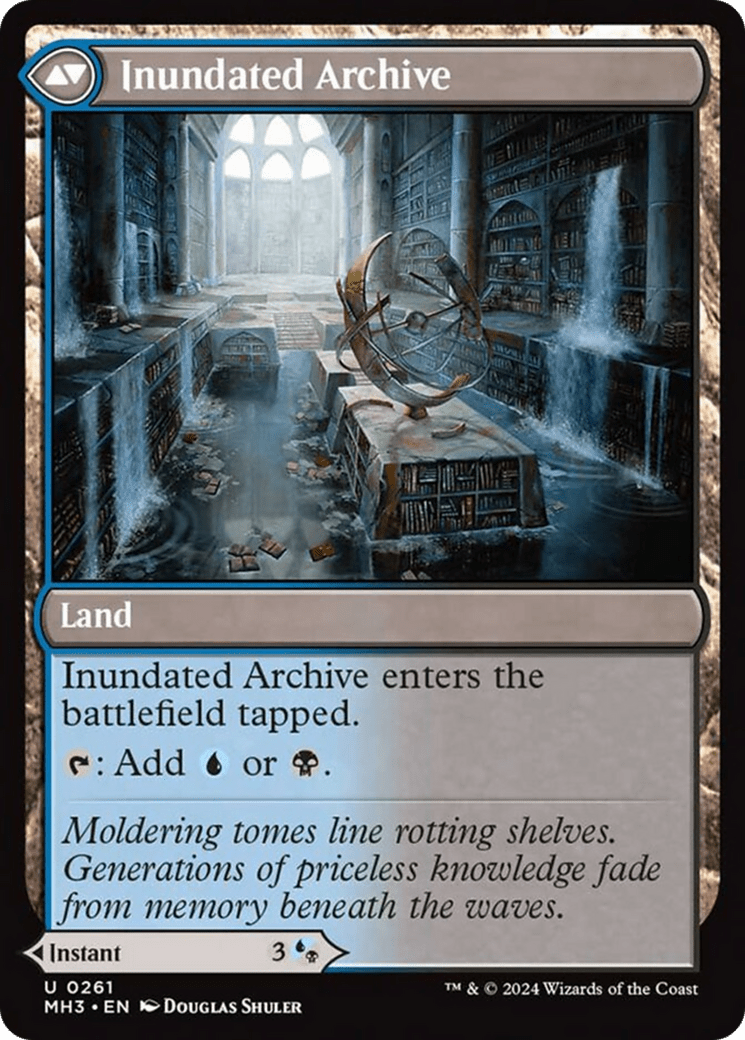 Waterlogged Teachings //Inundated Archive [Modern Horizons 3] MTG Single Magic: The Gathering  | Multizone: Comics And Games