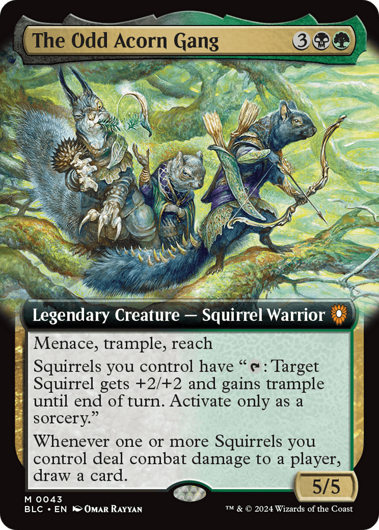 The Odd Acorn Gang (Extended Art) [Bloomburrow Commander] MTG Single Magic: The Gathering  | Multizone: Comics And Games