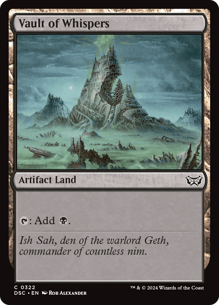 Vault of Whispers [Duskmourn: House of Horror Commander] MTG Single Magic: The Gathering  | Multizone: Comics And Games