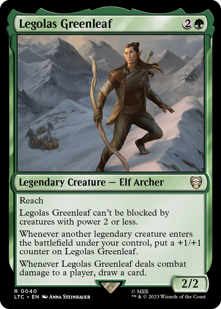 Legolas Greenleaf [The Lord of the Rings: Tales of Middle-Earth Commander] MTG Single Magic: The Gathering  | Multizone: Comics And Games