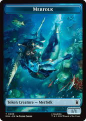 Wall (003) // Merfolk (006) Double-Sided Token [Marvel Super Heroes Commander Tokens] MTG Single Magic: The Gathering  | Multizone: Comics And Games