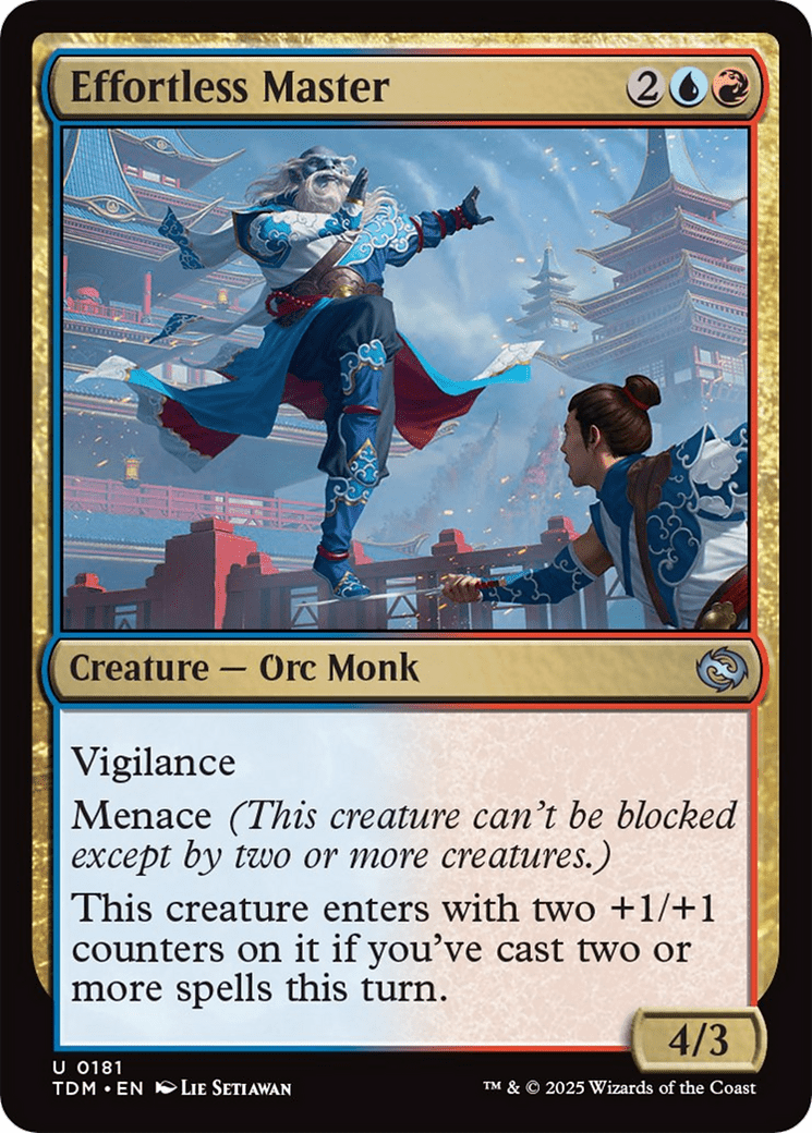 Effortless Master [Tarkir: Dragonstorm] MTG Single Magic: The Gathering  | Multizone: Comics And Games