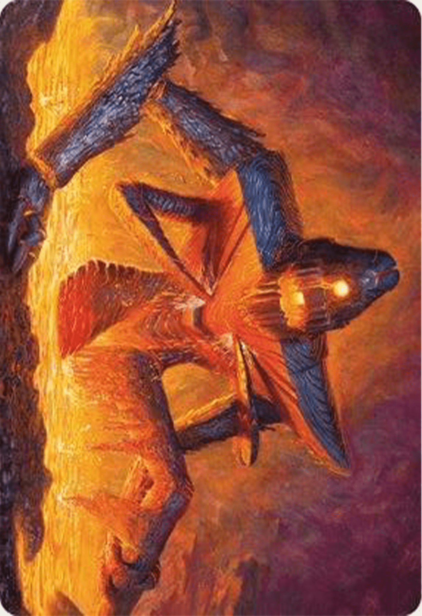 Molten Gatekeeper Art Card [Modern Horizons 3 Art Series] MTG Single Magic: The Gathering  | Multizone: Comics And Games
