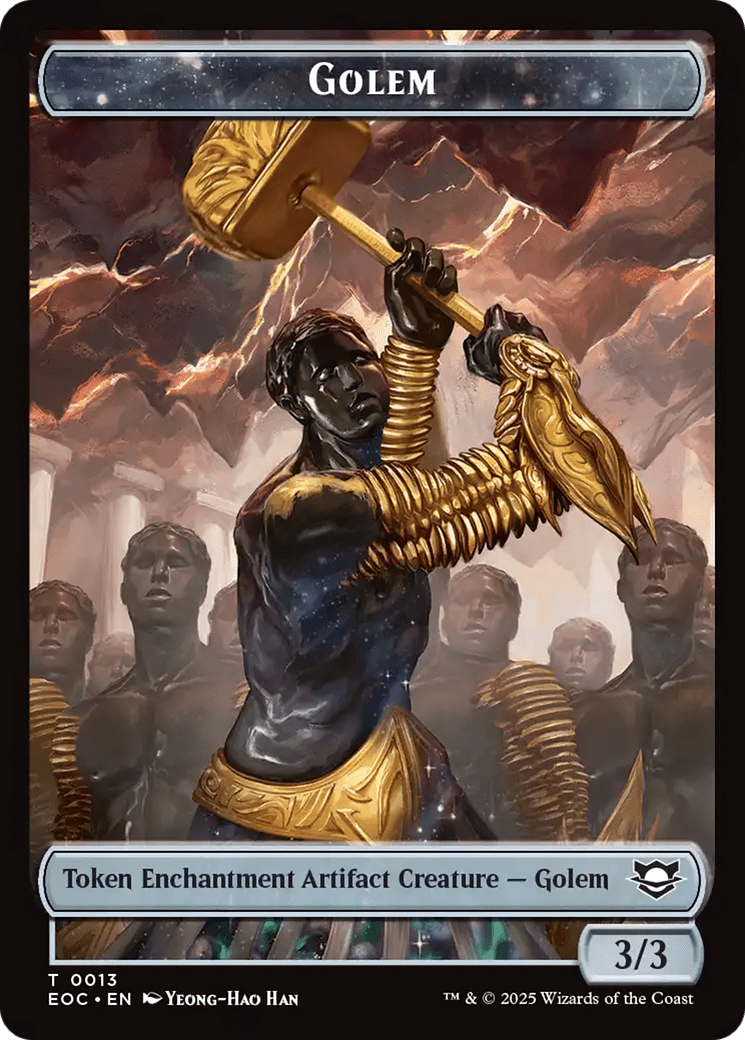 Insect // Golem (0013) Double-Sided Token [Edge of Eternities Commander Tokens] MTG Single Magic: The Gathering  | Multizone: Comics And Games