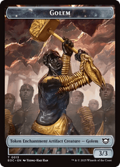 Shapeshifter // Golem (0013) Double-Sided Token [Edge of Eternities Commander Tokens] MTG Single Magic: The Gathering  | Multizone: Comics And Games