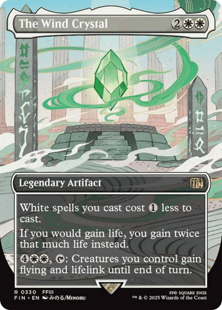 The Wind Crystal (Borderless) [FINAL FANTASY] MTG Single Magic: The Gathering  | Multizone: Comics And Games