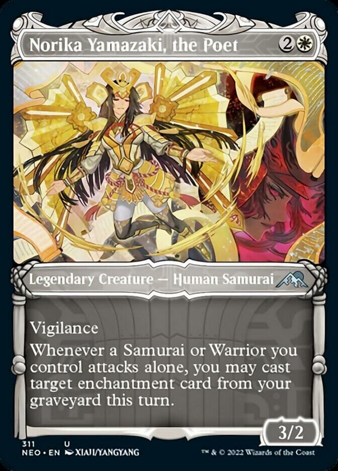 Norika Yamazaki, the Poet (Showcase Samurai) [Kamigawa: Neon Dynasty] MTG Single Magic: The Gathering  | Multizone: Comics And Games