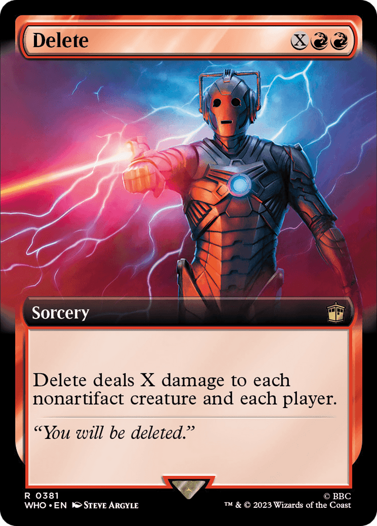 Delete (Extended Art) [Doctor Who] MTG Single Magic: The Gathering  | Multizone: Comics And Games