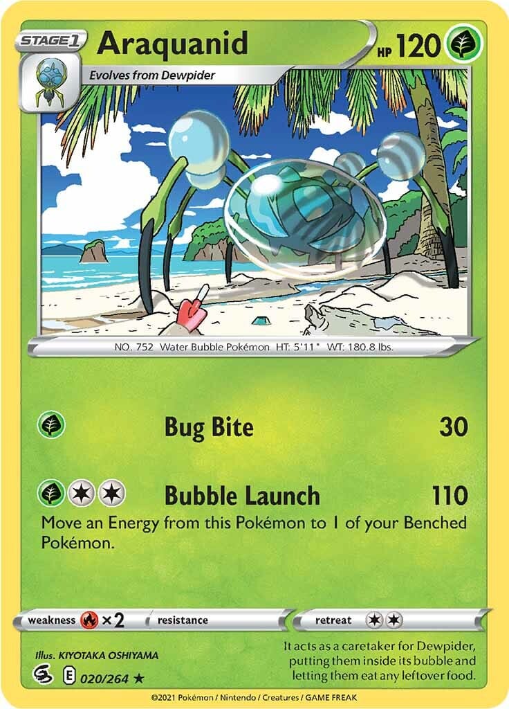 Araquanid (020/264) [Sword & Shield: Fusion Strike] Pokemon Single Pokémon  | Multizone: Comics And Games
