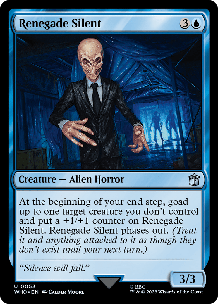 Renegade Silent [Doctor Who] MTG Single Magic: The Gathering  | Multizone: Comics And Games