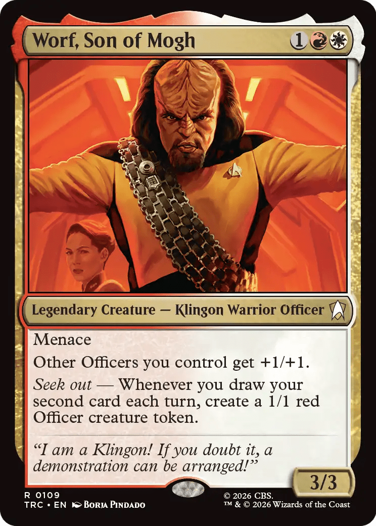 Worf, Son of Mogh [Star Trek Commander] MTG Single Magic: The Gathering  | Multizone: Comics And Games