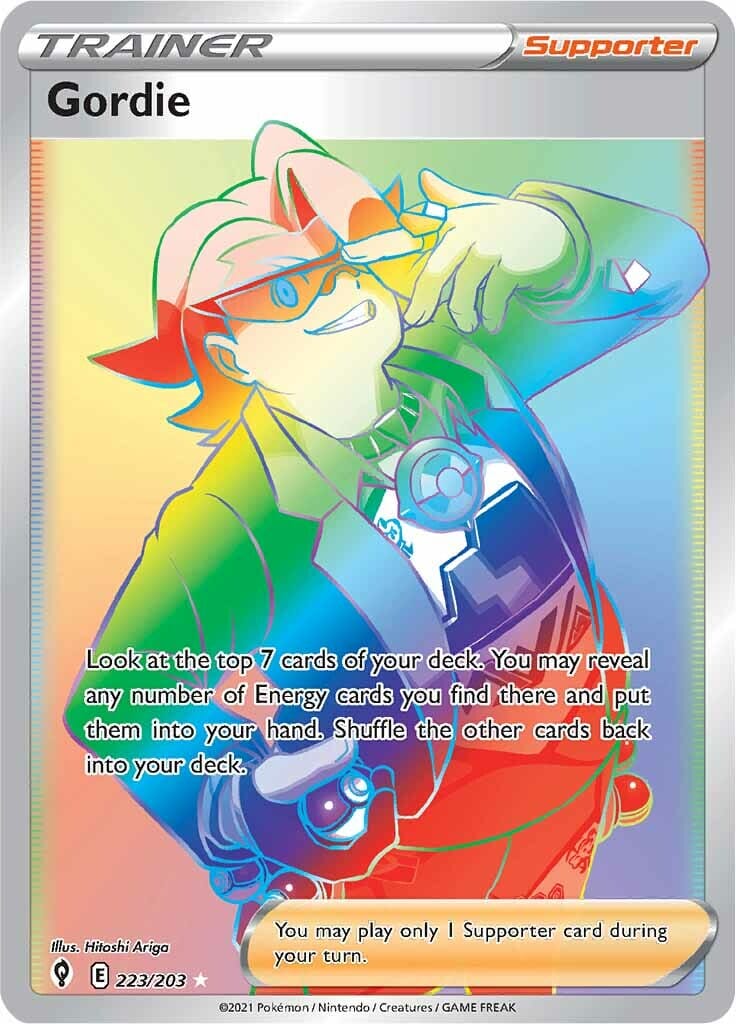 Gordie (223/203) [Sword & Shield: Evolving Skies] Pokemon Single Pokémon  | Multizone: Comics And Games