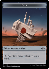 Clue // Plot Double-Sided Token [Outlaws of Thunder Junction Tokens] MTG Single Magic: The Gathering  | Multizone: Comics And Games