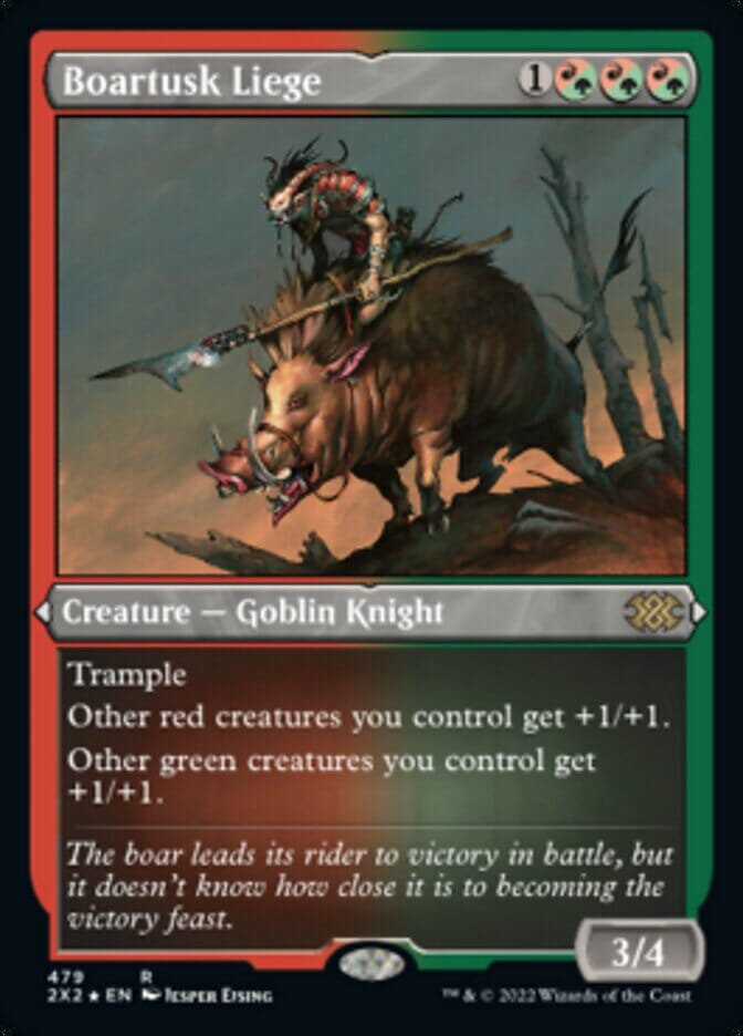 Boartusk Liege (Foil Etched) [Double Masters 2022] MTG Single Magic: The Gathering  | Multizone: Comics And Games