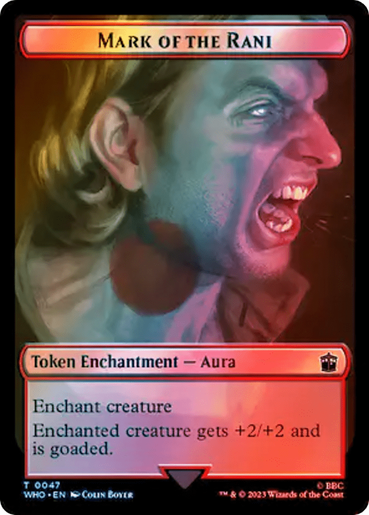 Dalek // Mark of the Rani Double-Sided Token (Surge Foil) [Doctor Who Tokens] MTG Single Magic: The Gathering  | Multizone: Comics And Games