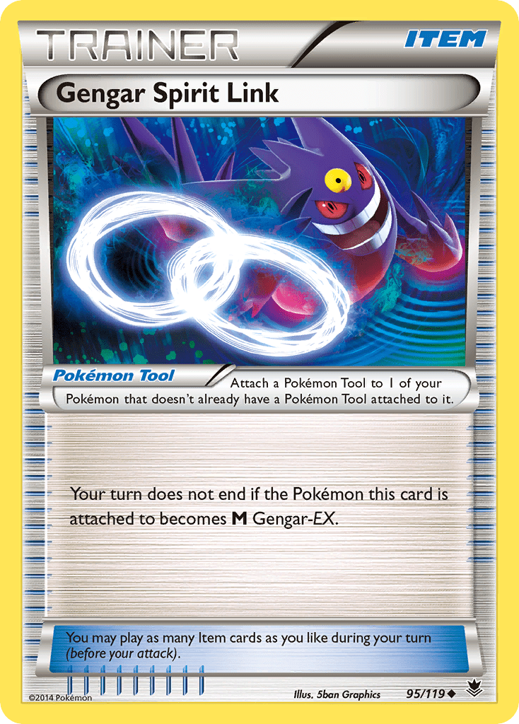Gengar Spirit Link (95/119) [XY: Phantom Forces] Pokemon Single Pokémon  | Multizone: Comics And Games