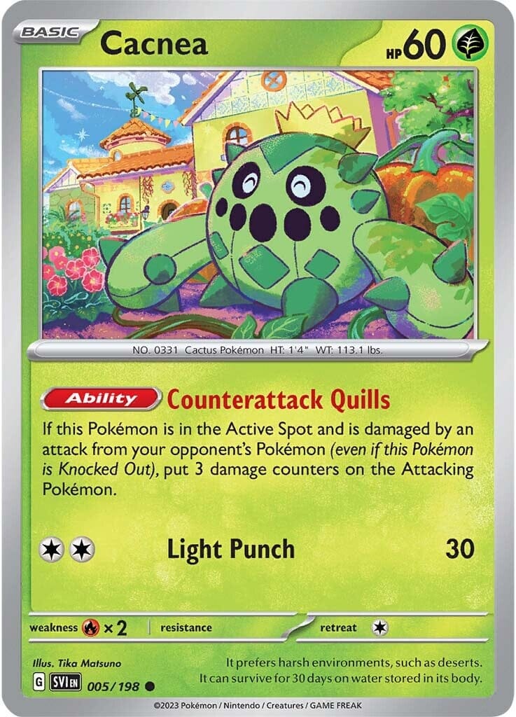Cacnea (005/198) [Scarlet & Violet: Base Set] Pokemon Single Pokémon  | Multizone: Comics And Games
