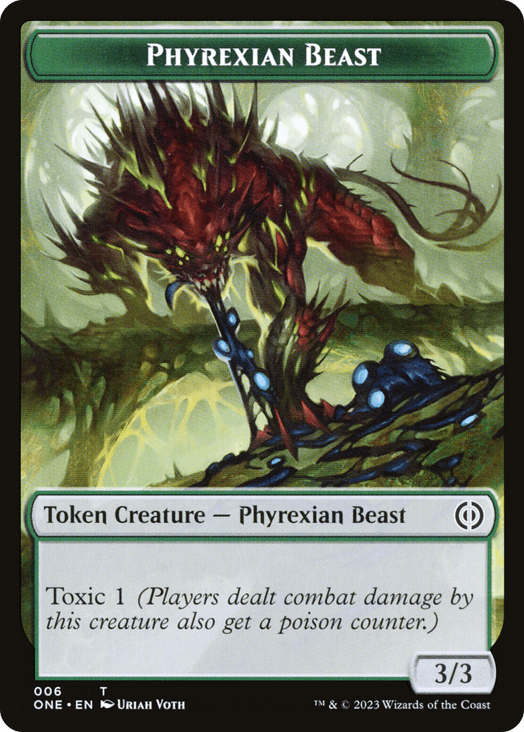 Phyrexian Goblin // Phyrexian Beast Double-Sided Token [Phyrexia: All Will Be One Tokens] MTG Single Magic: The Gathering  | Multizone: Comics And Games