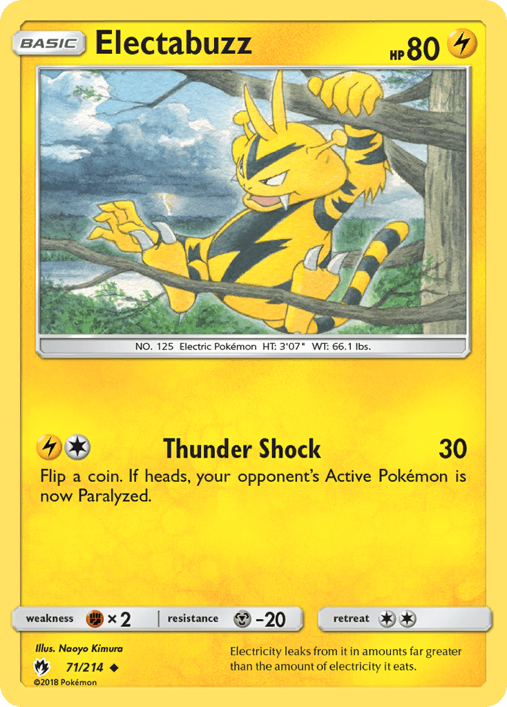 Electabuzz (71/214) [Sun & Moon: Lost Thunder] Pokemon Single Pokémon  | Multizone: Comics And Games