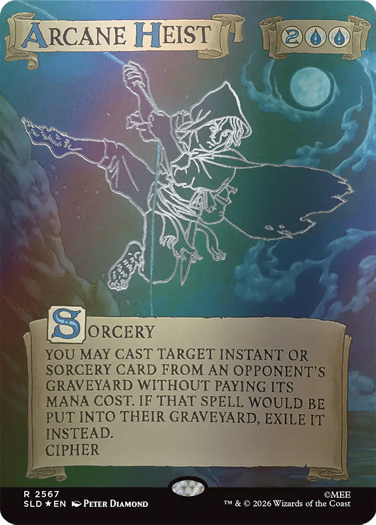 Arcane Heist (Out Of Sight Foil) [Secret Lair Drop Series] MTG Single Magic: The Gathering  | Multizone: Comics And Games