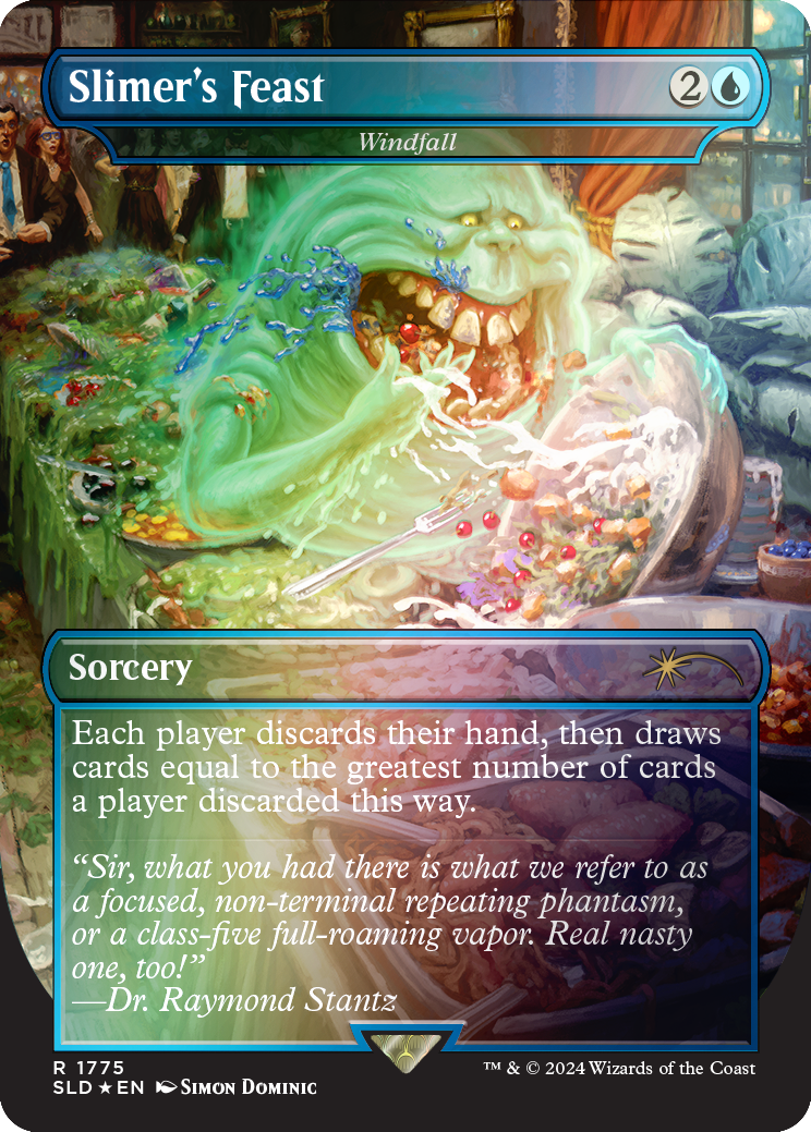 Slimer's Feast - Windfall (Rainbow Foil) [Secret Lair Drop Series] MTG Single Magic: The Gathering  | Multizone: Comics And Games