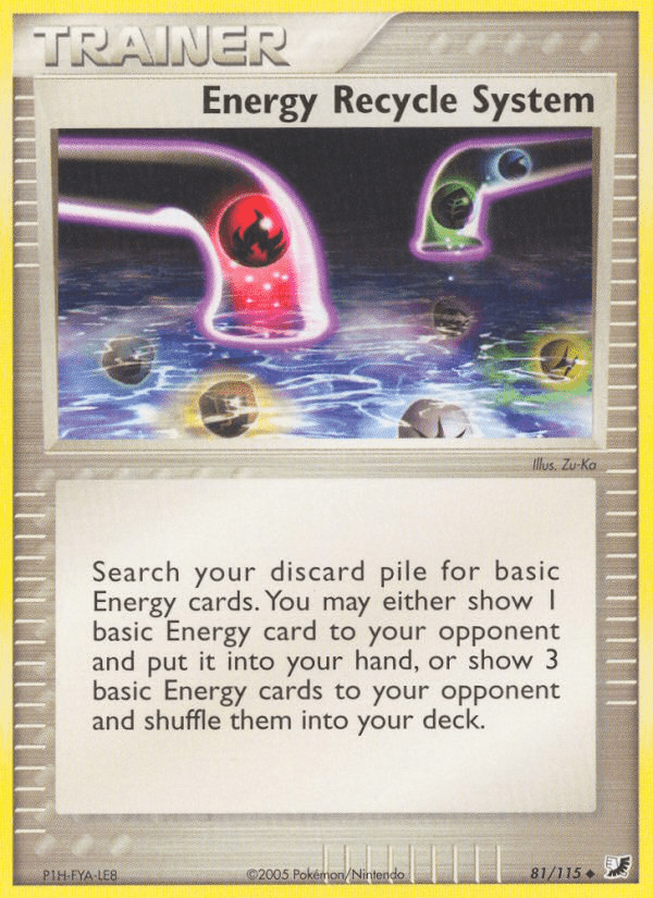 Energy Recycle System (81/115) [EX: Unseen Forces] Pokemon Single Pokémon  | Multizone: Comics And Games